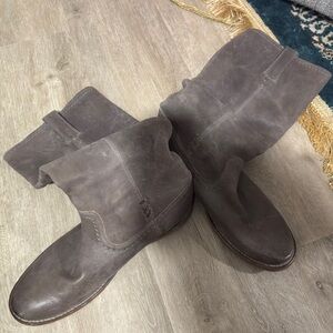 Frye Women's Gray Leather Boots